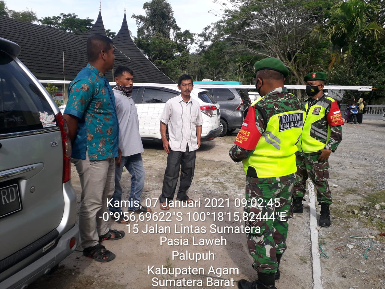 Upaya Pencehagan Penyebaran Covid-19 Terus Dilakukan Oleh Babinsa