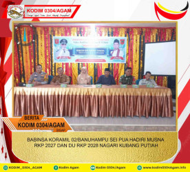 BABINSA KORAMIL 02/BANUHAMPU SEI PUA HADIRI MUSNA RKP 2027 DAN DU RKP 2028 NAGARI KUBANG PUTIAH